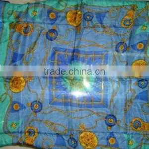 100 % SILK PRINTED SCARF thumbnail-1