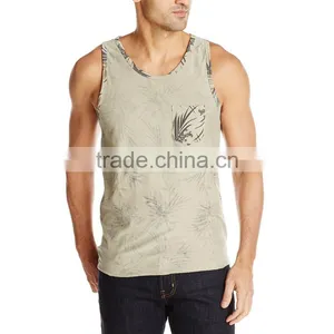 Design Custom Screen Printing 100 Cotton Bulk Wholesale Stringer Tank Top For Men thumbnail-4