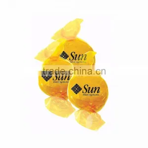 USA Made Imprinted Butterscotch Button Candy - Non-melt, Individually Wrapped and Comes With Your Logo thumbnail-1