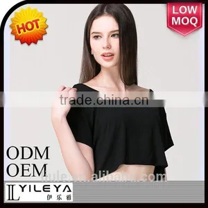 Fashionable Cheap Plain Round Neck T-shirt thumbnail-5
