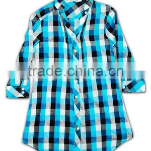 100% Cotton Design China Made Business Design Mens Plaid Flannel Shirts thumbnail-5