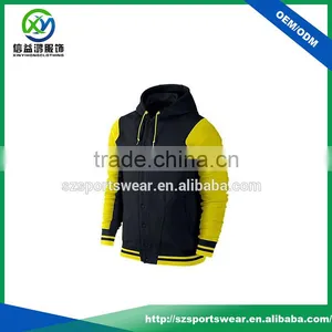 Customized Light Buttoned Baesball 100% Polyester Hoodies thumbnail-1