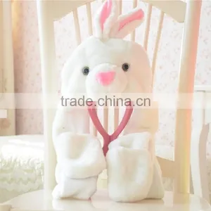 Husky Plush Animal Hat / Scarf / Mittens - Husky thumbnail-6