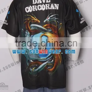 High Quality Mens Darts Shirt / Fashionable Dart Jersey /100 Polyester Sublimation Shirt thumbnail-2
