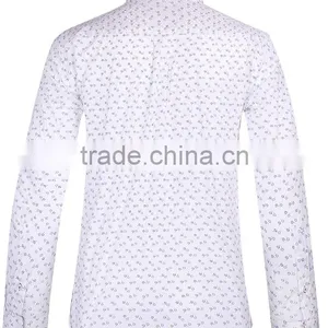 2017 Contrast Collar and Cuff Slim Fit Mens Shirt thumbnail-3