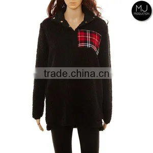 Women Plus Size Winter Fleece Monogrammed Pullover Wholesale thumbnail-1