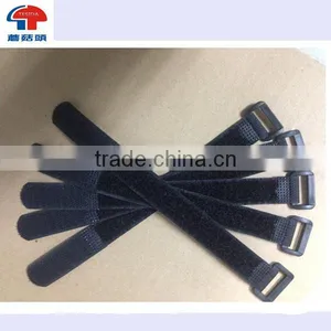 Customized Black Hook and Loop Adjustable Straps With Buckle thumbnail-2