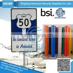 Advertisement Grade Vinyl Sheeting Self Adhesive Reflective Sheeting for Traffic Signs thumbnail-1