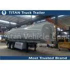 2 Axles Carbon Steel Semi Tanker Trailer for Diesel Fuel , Crude Oil , Petrol Transportation thumbnail-1