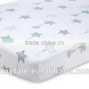 Muslin Fitted Crib Sheet With Certified Organic Cotton and Pre-washed thumbnail-1