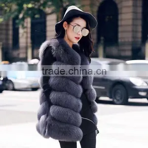 Yanran Fur Gilet YR988 Super Quality Hot Sale Real Fox Fur Vest thumbnail-4