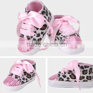 New Design Leopard Sequins Print Baby Girl Shoes thumbnail-5
