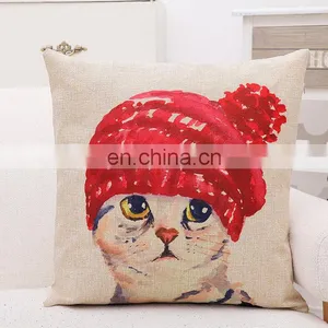 2016 Cat Pillow Decorative Throw Pillow Cushion Cover thumbnail-1