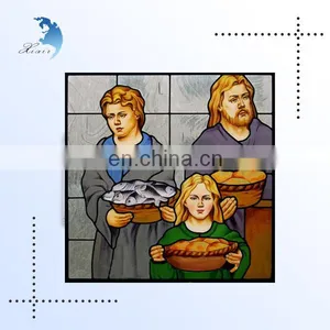 Custom Design Classicism Mosaic Panels Balcony Window Stained Glass thumbnail-3