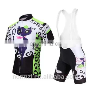 Cat Designs Short Sleeve Cycling Jersey Bike Wear Breathable Bicycle Clothing Cycling Clothes Women thumbnail-2