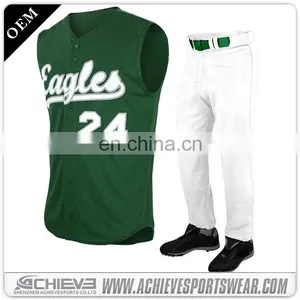 Cheap Selling Custom Stripe Baseball Jerseys Coed Softball Jerseys/uniforms thumbnail-3