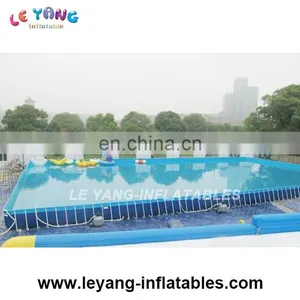 Pvc Metal Steel Frame Swimming Pool / Rectangular Frame Pool thumbnail-1
