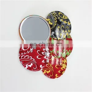 New Cheap Product Fancy Personaized Portable Compact One-way Pocket Round Metal Mirror thumbnail-3
