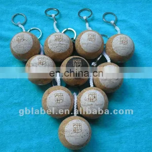 Decorated Custom Cork Floating Keychain thumbnail-1