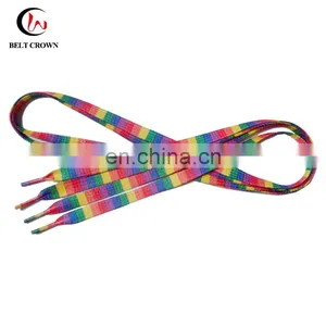 Factory Promotional Gift Polyester Custom Design Sublimation Printed Shoelaces thumbnail-1