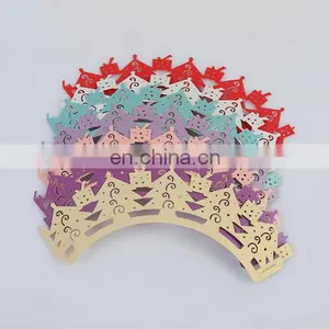 Christmas Decoration Laser Cut Paper Cup Cake Wrappers thumbnail-1