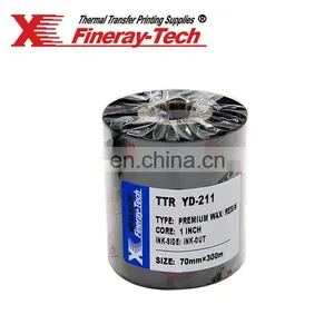 Wax Resin Thermal Transfer Ribbon 40 mm Zebra Bar Code Printer Jumbo Roll TTR Ribbons thumbnail-1