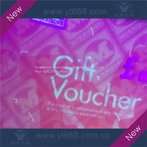 Hot Foil Embossing Custom Make Hologram Ticket thumbnail-3