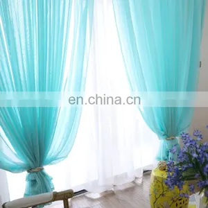 Bedroom,living Room Pure Color Polyester Window Curtain, Fabric Soft With Ten Colors thumbnail-1