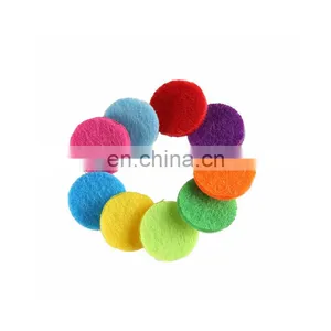 3cm Customized Colorful Stainless Steel Locket Hanging Polyester Felt Air Freshener thumbnail-4