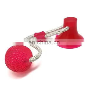 2021 Hot Selling Indestructible Dog Chew Toy Tug War Toy Suction Cup Ball Interactive Toy for Dog thumbnail-1