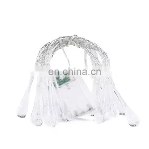Garden Decoration Christmas Battery Powered Water Drop String Light Festival Decoration Light thumbnail-5