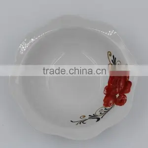 PORCELAIN DISH IN LOTUS SHAPE thumbnail-2