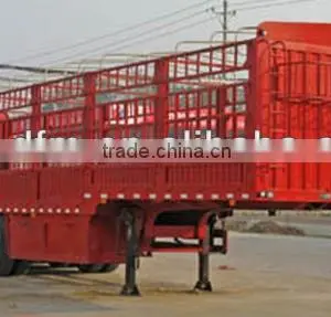3 Axles Dongfeng Fence Trailer/stake Semitrailer/cargo Truck for Sale thumbnail-1