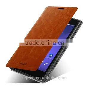 MOFi RUI Series PU Leather Phone Flip Cover Case for Sony Xperia T3, M50W, Back Cover for Sony Xperia T3 thumbnail-3