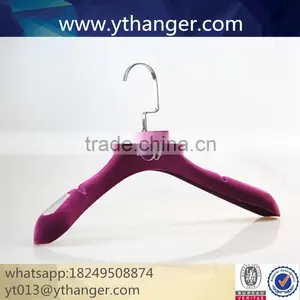 CY-649 Wedding Dress Velvet Hanger Plastic Display Hanger With Flocking Supplier's Choice thumbnail-2