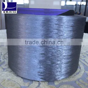 Bright Polyester Textured Yarn Dope Dyed Polyester Filament Yarn for Use With Embroidery Thread thumbnail-1