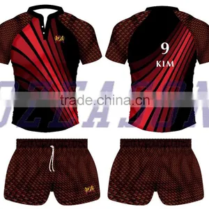 Latest Plus Size Unique Design Rugby Jersey Uniform for College Student Competition Quality Choice thumbnail-3