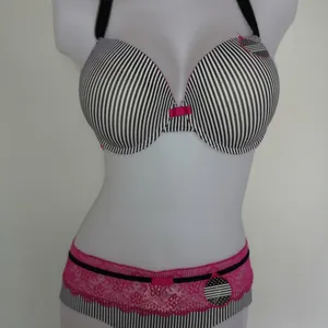Women Fashion Bra Set,sexy Bra With Lace Panty Oem thumbnail-1