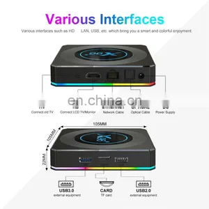 AV1 Support X96 X4 Amlogic S905X4 Smart TV Box Android 11 Dual Wifi BT4.1 Media Player Set Top Box vs X96mini KH6 W2 PRO Tanix thumbnail-5