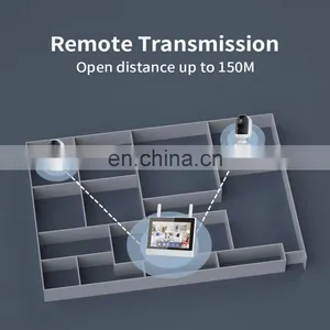 2/4CH Mini Smart Wireless Ip Network Security Home Surveillance CCTV Battery Camera System 3MP WiFi 7 Inch LCD Monitor Nvr Kit thumbnail-3