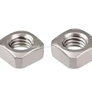 All Sizes Square Thin Nuts , SS / CS Square Lock Nut DIN ISO Standard thumbnail-2