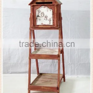 Outdoor Rustic&retro Decorative Wooden Letter Box for Sale HW15A00322 thumbnail-1