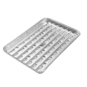 Foil Barbecue Plate Filter Oil Outdoor Camping Picnic Pan thumbnail-1