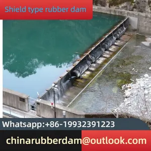 Overall Slope Pillow Type Rubber Dam Factory Construction, Separate Water, Flood and Gas Shield Dam in Stock thumbnail-1