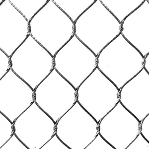 Zoo-specific Ecological Mesh/Tiger Enclosure Mesh/hand-woven Stainless Steel Rope Mesh Factory Direct Hot Sale thumbnail-1