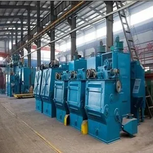 Tracked Shot Blasting Cleaning Machine With Automatic Feeding and Discharging, PLC One-Key Start Control thumbnail-1