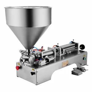 Pneumatic Liquid Filling Machine Beverage Packaging Machine Shampoo Pharmacy Food Cooking Oil Filler Volume 30L Hopper thumbnail-1