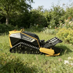 35 Degree Slope Remote Control Flail Mower MTSK1000 18KW Gasoline Engine With Interchangeable Attachment for Rough Terrain thumbnail-1