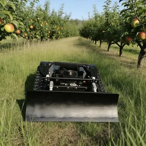 600mm Cutting Width Gasoline Vigorun Remote Control Lawn Mower Servo Control Grass Brush Cutting Machine thumbnail-1