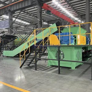 Industrial Dual-shaft Shredder for Waste Metal Scrap Car Shells Aluminum Steel Crushing Recycling Production Line EPC thumbnail-4